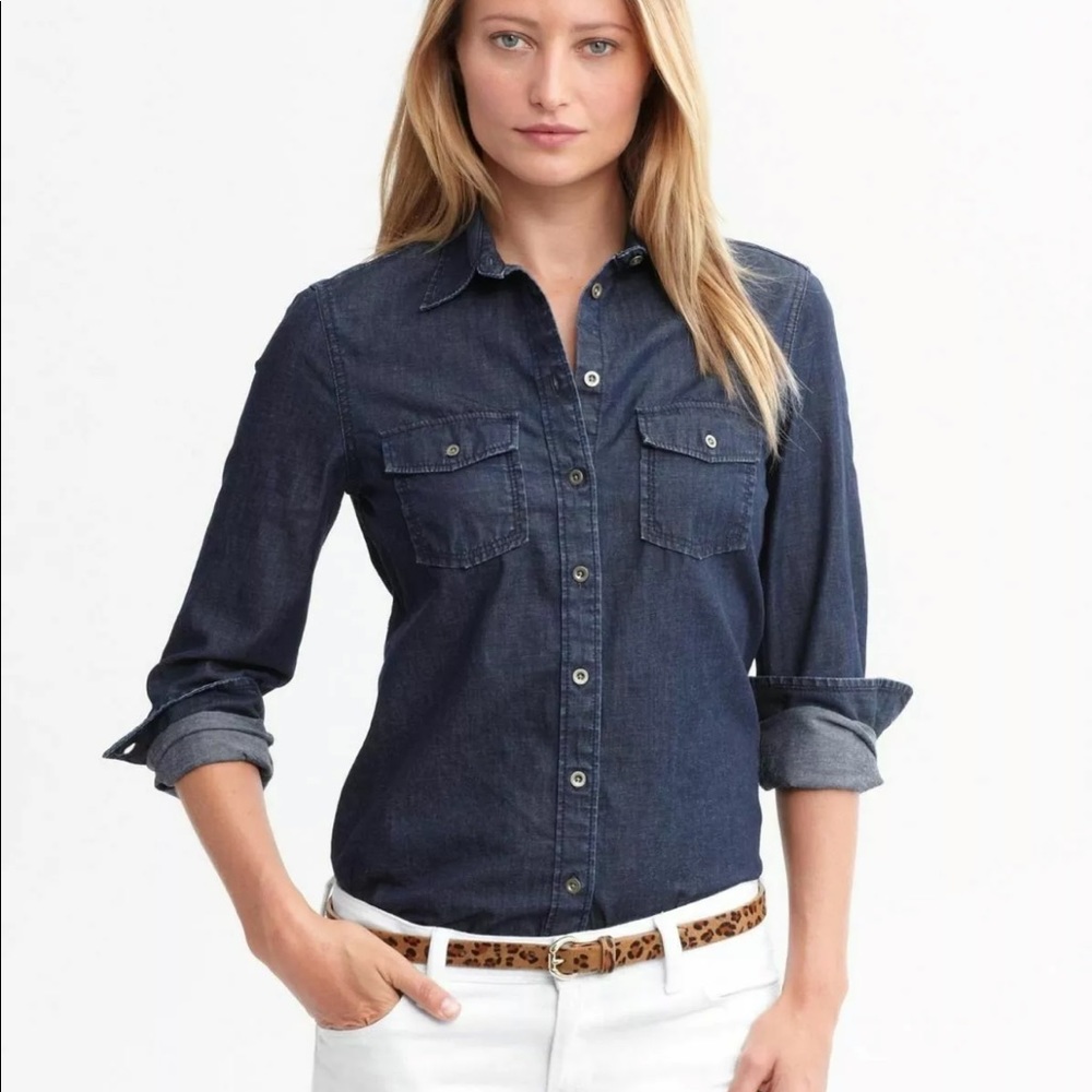 Banana Republic Denim Blouse